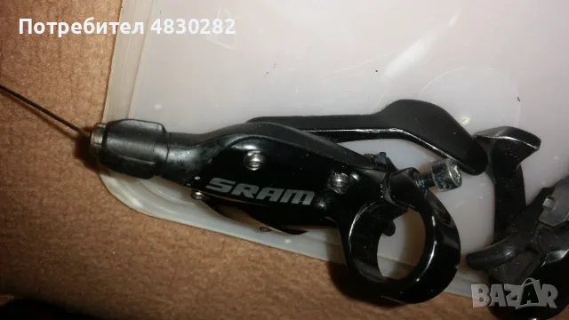 Команди  Ляв и десен 10х 2-speed Flat Bar Shift Lever left and right , снимка 7 - Части за велосипеди - 55742323