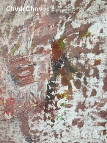 57х49см/абстрактна картина масло върху платно/дървена рамка, снимка 5 - Картини - 50977493