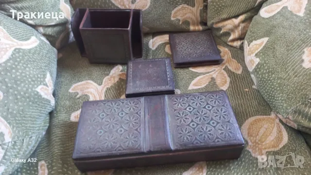 ЦАРСКИ КОЖЕНИ ПРЕДМЕТИ ЗА БЮРО , снимка 1