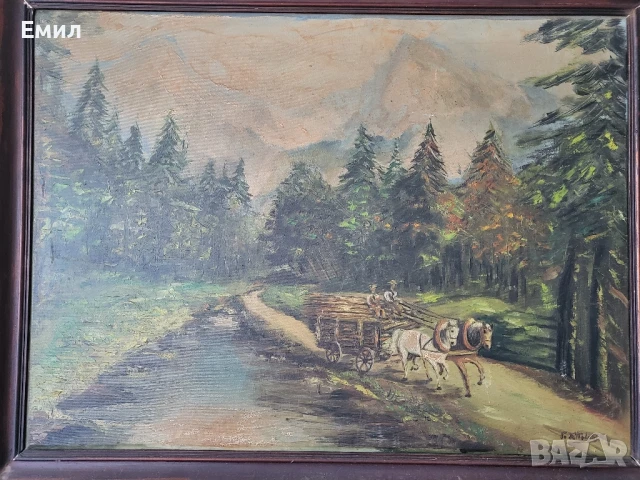 Голяма стара картина 2, снимка 2 - Колекции - 51344063