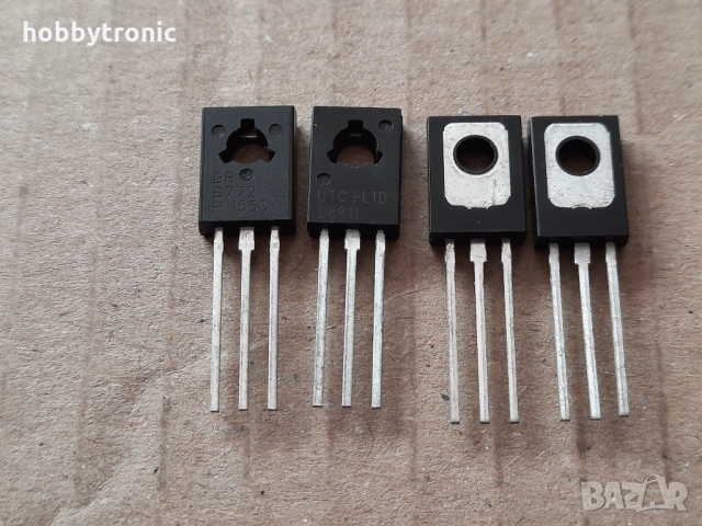 2SB772 PNP, 2SD882 NPN 30V 3A 10W средно мощни транзистори , снимка 2 - Друга електроника - 36109583