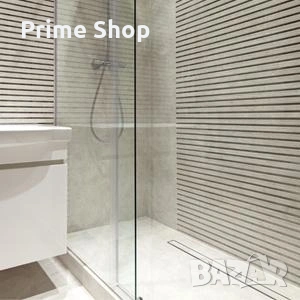 90см линеен сифон за баня VILSTEIN Greek, инокс, снимка 9 - ВИК - 53748545