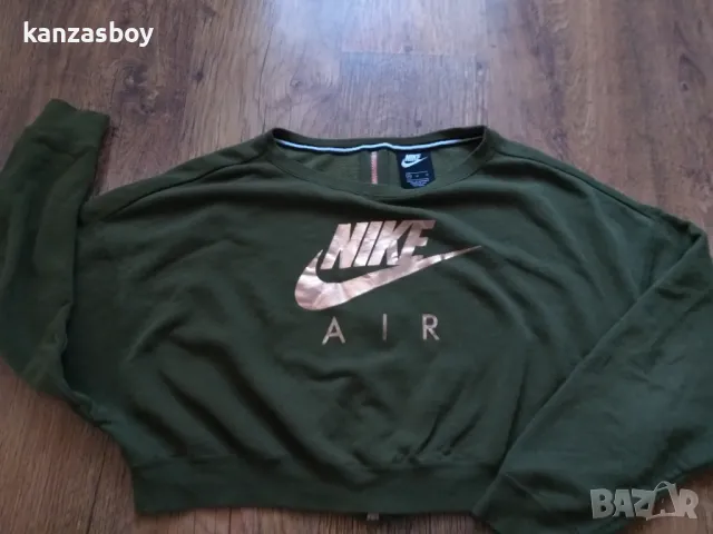 NIKE Air Cropped Zip back Sweatshirt Green - страхотна дамска блуза М, снимка 7 - Блузи с дълъг ръкав и пуловери - 48838648