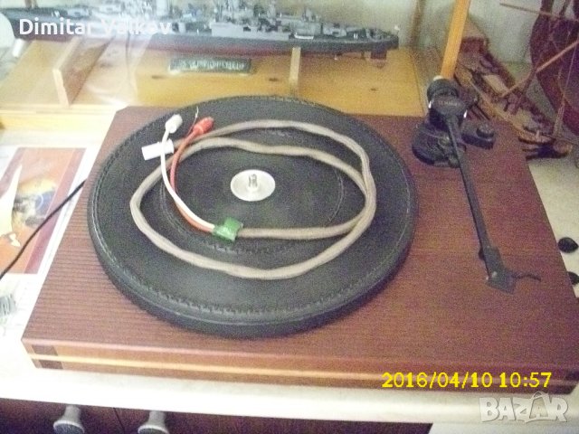 Грамофон със Custom plinth (шаси) с рамо Mission + кабел AudioTechnika. + ., снимка 2 - Грамофони - 42097610