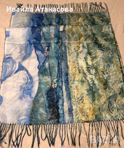 Двулицев шал 180/65, снимка 3 - Други - 38844573