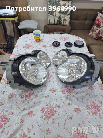 Кристални Оригинални Неразличими от нови КСЕНОНОВИ фарове за Мерцедес С клас W203 спорт купе , снимка 4 - Части - 53416407