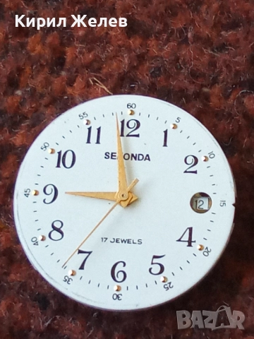 Механизъм с циферблат от стар ръчен часовник 52136, снимка 5 - Мъжки - 52254006