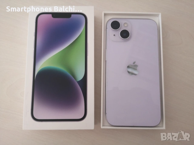 iPhone 14 Purple/256gb/100🔋 battery health , снимка 2 - Apple iPhone - 53363853