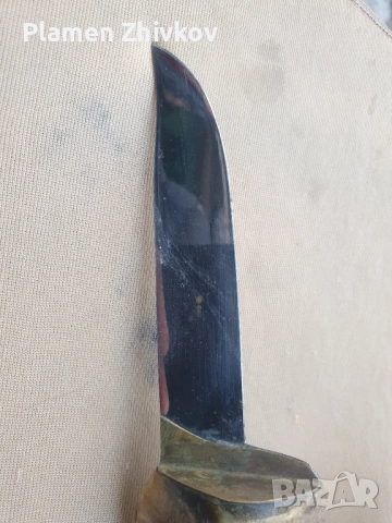 Нож от остров Крит с ецвано послание, снимка 6 - Ножове - 52525221