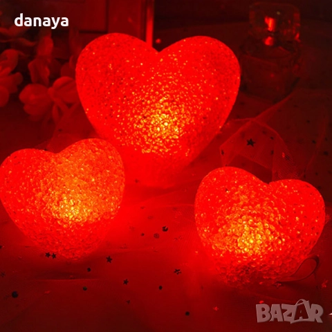 6298 Романтична декорация Светещо сърце