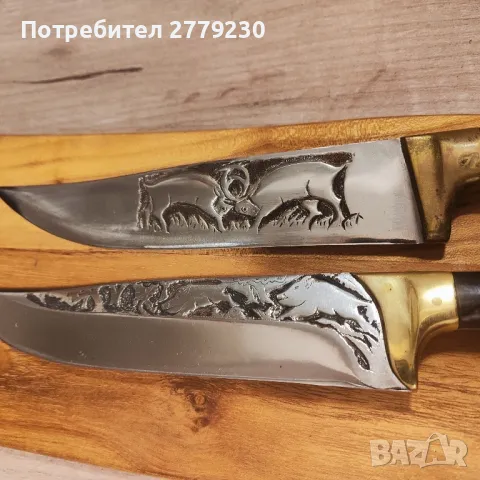 Ножове за колекция с ловни сцени Нови!, снимка 1