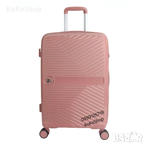 Куфар на колелца-48x28,5x75,5 см./розов куфар на колелца