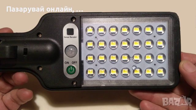 Водоустойчива лампа със соларен панел и датчик за движение, снимка 3 - Соларни лампи - 41938455