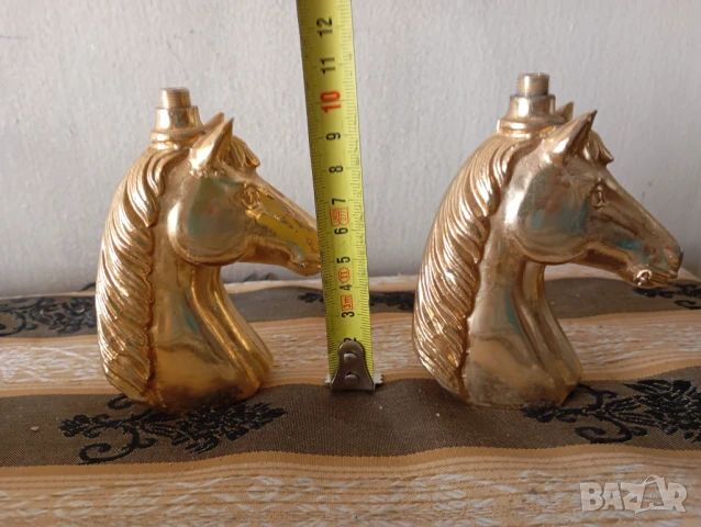 Две статуетки,обкови,надстройки конска глава, снимка 2 - Други ценни предмети - 50937719