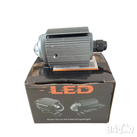 LED прожектор за мотоциклет с лупа и 1 SMD диод, снимка 3 - Аксесоари и консумативи - 55865986