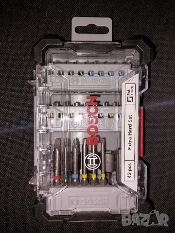Комплект битове и накрайници 2 607 017 723 Bosch ExtraHard, 43 части