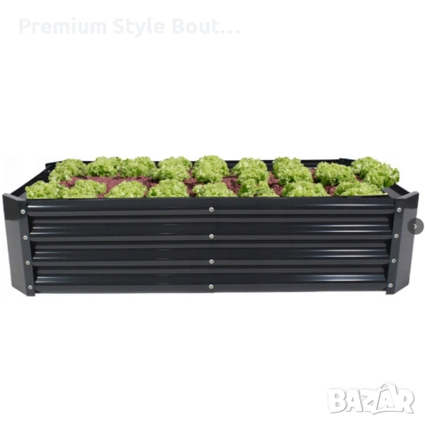 Леха за зеленчуци и цветя - елегантно решение за всяка градина - антрацит, снимка 10 - Други стоки за дома - 53592422