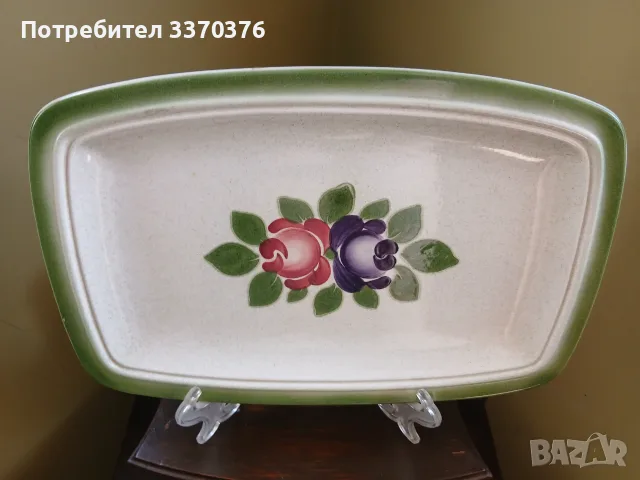 Немско,порцеланово плато, снимка 2 - Чинии - 55937551