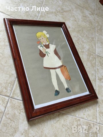 Руска Соц СССР Картина Рисунка Снимка от 70те г на 20 в , снимка 4 - Картини - 40612553