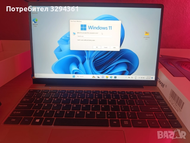 Aocwei A5 14-инчов лаптоп 6GB DDR4, 256GB SSD, 1TB Expand, Celeron N4020, Win 11 Dual WiFi, Gold, снимка 5 - Лаптопи за работа - 51626234