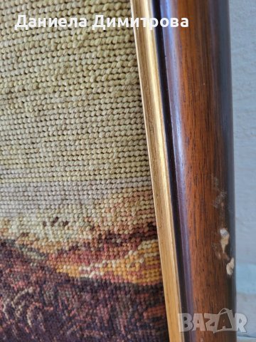 Гоблен с рамка от дърво масив, снимка 3 - Гоблени - 41876073