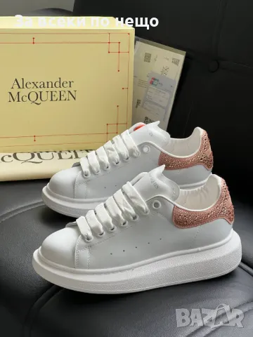 Alexander McQueen Дамски Маратонки С Кристали👟Дамски Спортни Обувки С Камъни - 6 цвята Код D1856, снимка 7 - Маратонки - 49149939