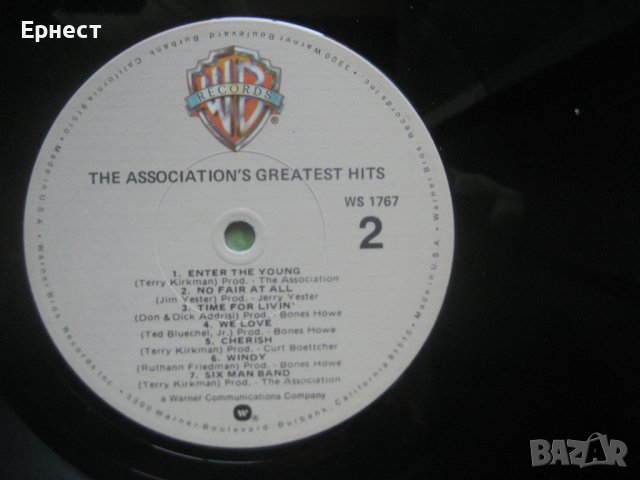 Грамофонна плоча на The Association – Greatest Hits!, снимка 3 - Грамофонни плочи - 39222394