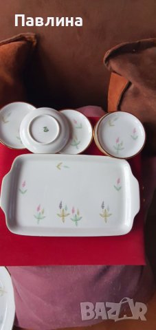 Комплект баварски порцеланови чинии , снимка 3 - Чинии - 44339028