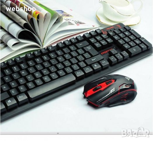Комплект HK6500 безжична клавиатура и безжична мишка USB