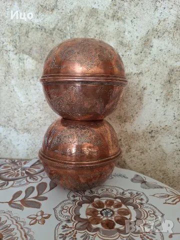 Медни тасове, снимка 2 - Антикварни и старинни предмети - 48786859