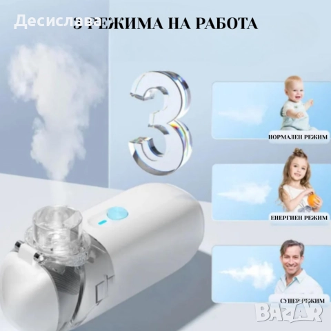 Ултразвуков аерозолен небулизатор Mesh ZH-N3 – бърза и тиха терапия, снимка 2 - Медицинска апаратура - 52886792
