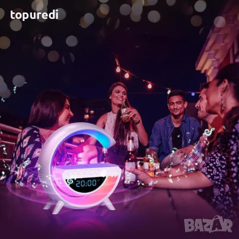 5В1 СМАРТ ЛАМПА – МУЗИКА, ЗАРЯДНО, ЧАСОВНИК И СВЕТЛИНА, снимка 7 - Други - 49929647