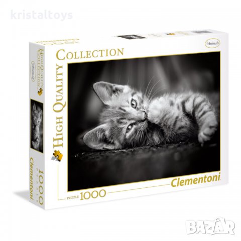 Пъзел 1000 части Котенце Kitty Клементони Clementoni 39422, снимка 1 - Игри и пъзели - 35812297