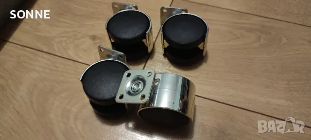 Колела за мебели, с 2 колелца, 50 мм х 20 мм, снимка 2 - Други - 48435438