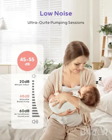 Електрическа помпа за кърма Nuliie S32, 4 режима, 9 нива, 24 мм удобен фланец, 1 бр, червена, снимка 5 - Помпи за кърма - 48720353