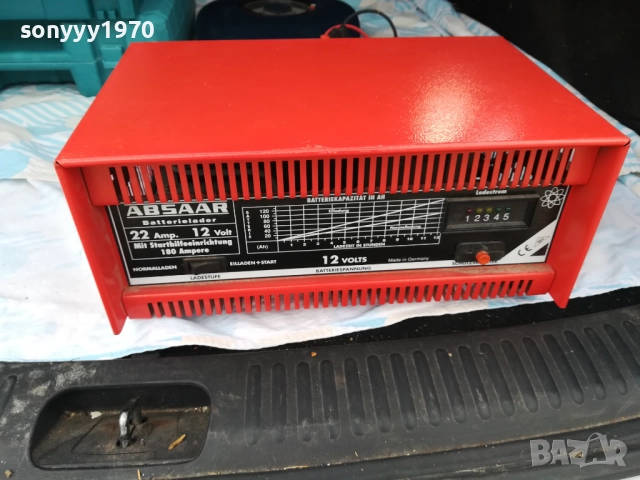 ABSAAR BIG CHARGER 22A-12V+START 180A ВНОС SWISS 3010251552, снимка 4 - Аксесоари и консумативи - 52236563