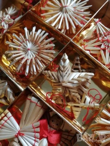 Дървени коледни орнаменти - безплатна доставка