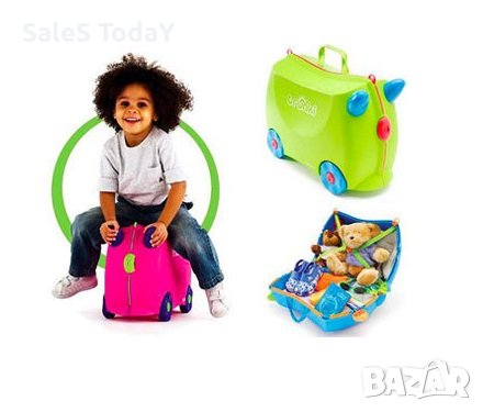 Детски куфар, с колелца, 40см, калинка, снимка 4 - Кенгура и ранички - 42253031