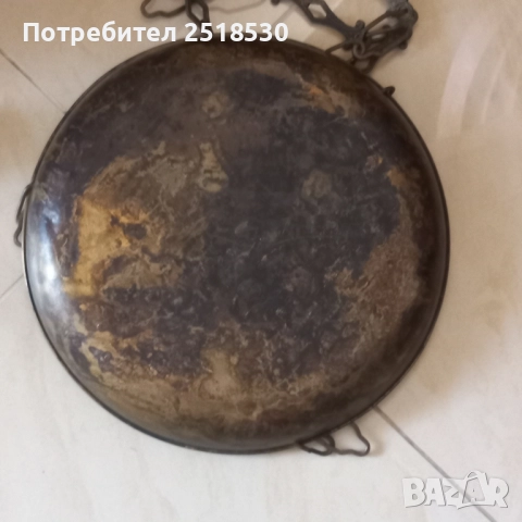 Стар бронзов кантар, снимка 3 - Антикварни и старинни предмети - 51482299