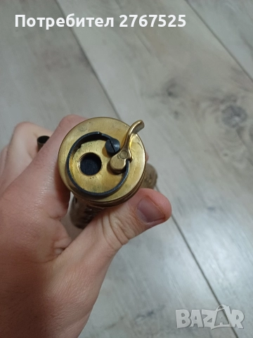 Релефна медна Барутница фишеклък пушка пищов възстановка , снимка 4 - Колекции - 52921341