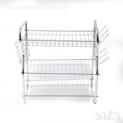 Сушилник за съдове на 3 нива. , снимка 5 - Сушилници - 55727469
