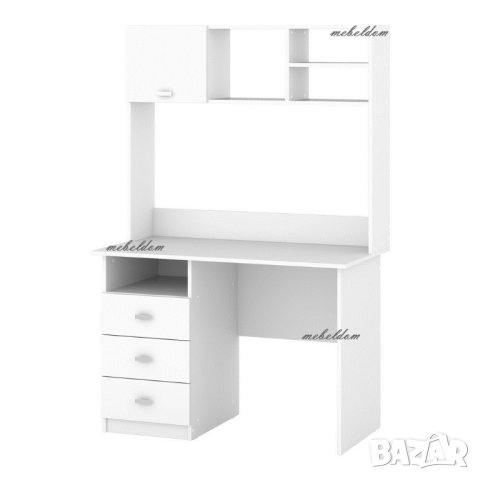 Бюро 110см. с 3 чекмеджета и надстройка(код-1060), снимка 6 - Бюра - 40735002