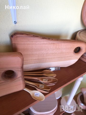 Естествено дърво, дъски, лъжици, шпатули, снимка 9 - Други - 35922681