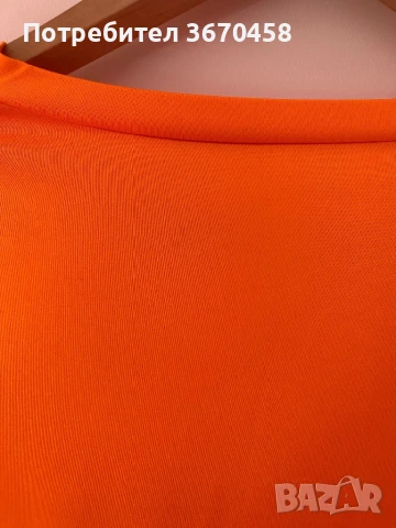 Дамска блуза еластична по тялото неонова neon тип crop top модерна оранжев цвят, снимка 4 - Корсети, бюстиета, топове - 51365860