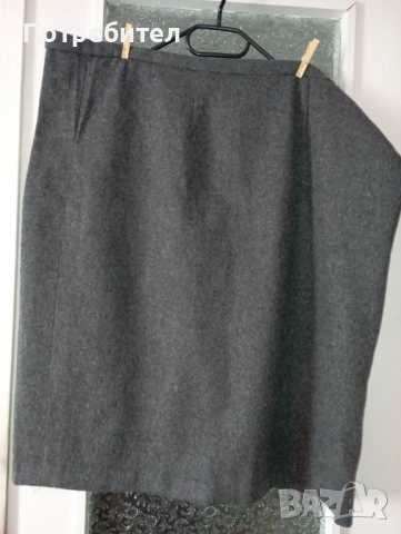 Дамски вълнен костюм – пола и сако - за едри дами , снимка 5 - Костюми - 52519553