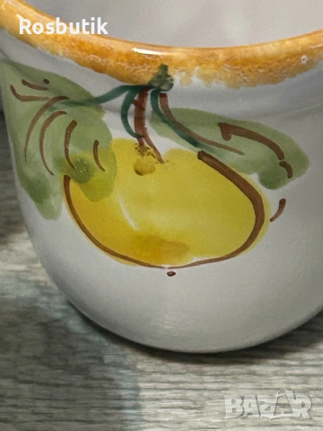 Старинни немски ръчно рисувани чаши от керамика 