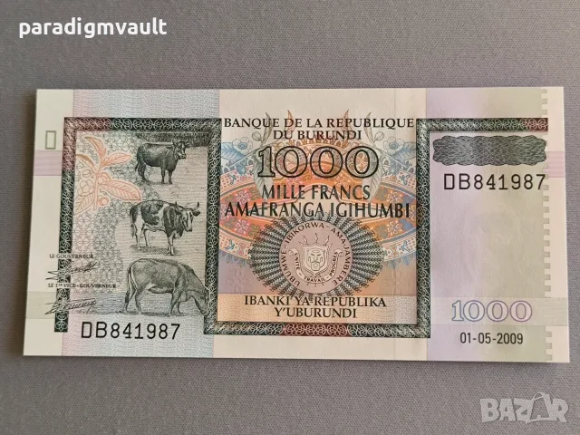Банкнота - Бурунди - 1000 франка UNC | 2009г.