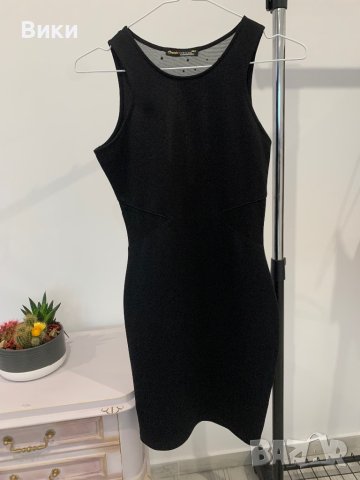 Елегантна черна рокля , снимка 5 - Рокли - 44358013