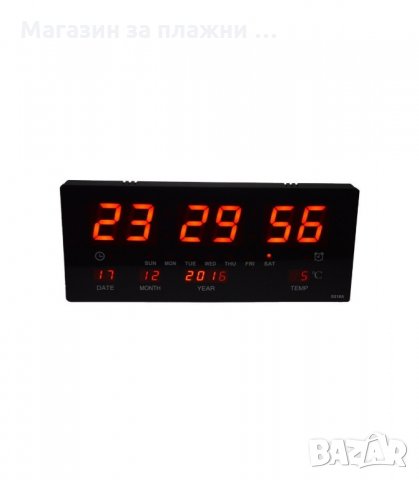 Голям стенен LED електронен часовник JH - код 3615, снимка 8 - Друга електроника - 34275431