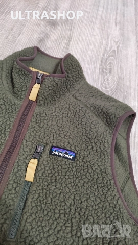 Patagonia Retro Pile Vest L size в отлично състояние елек, снимка 6 - Суичъри - 52877131
